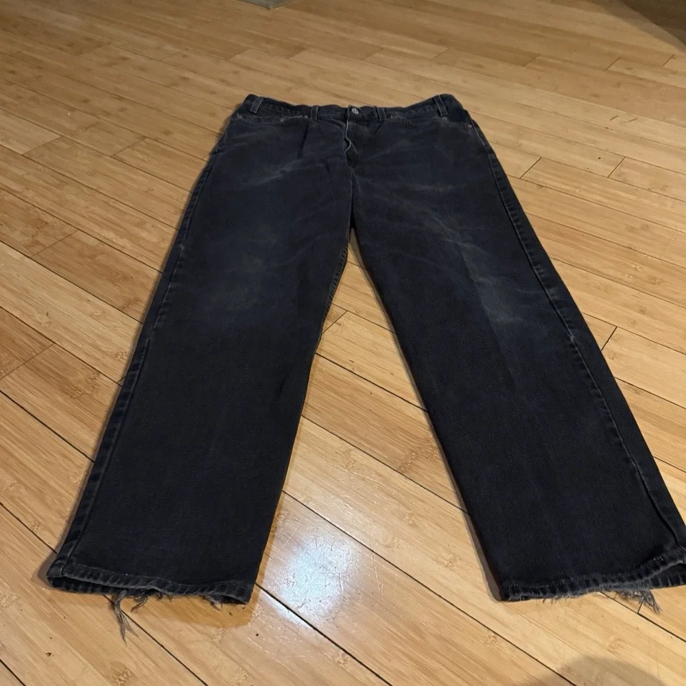 Levi's 550‎ Jeans Mens 38x32 Black Relaxed Fit Denim Y2K 2000s